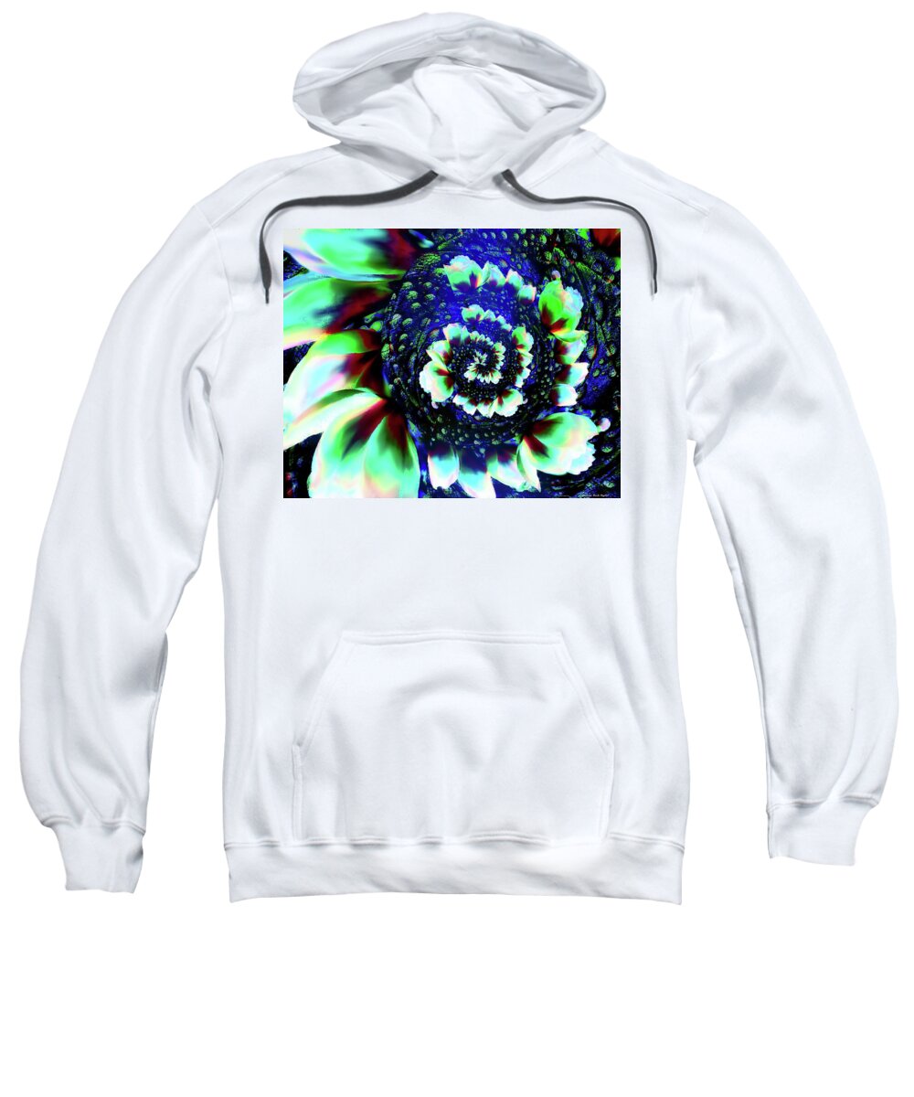 Pedals Sweatshirt featuring the digital art Pedal Cascade by Norman Brule