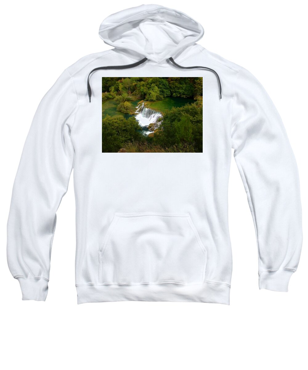 Plitvice Sweatshirt featuring the photograph Plitvice Lakes National Park, Croatia by Shirley Galbrecht