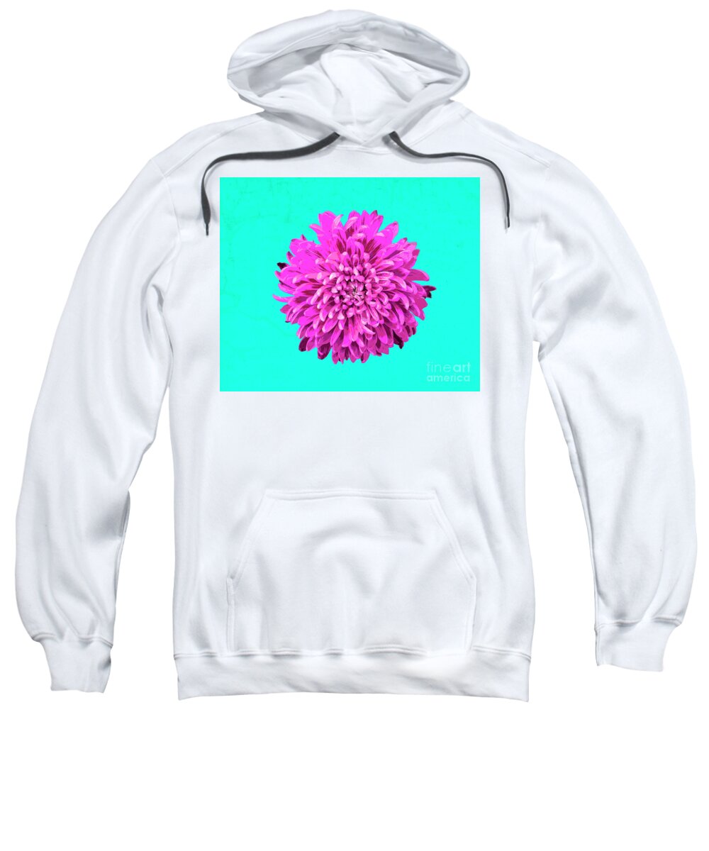 Popart Sweatshirt featuring the photograph PopART Chrysanthemum-Pink by Renee Spade Photography