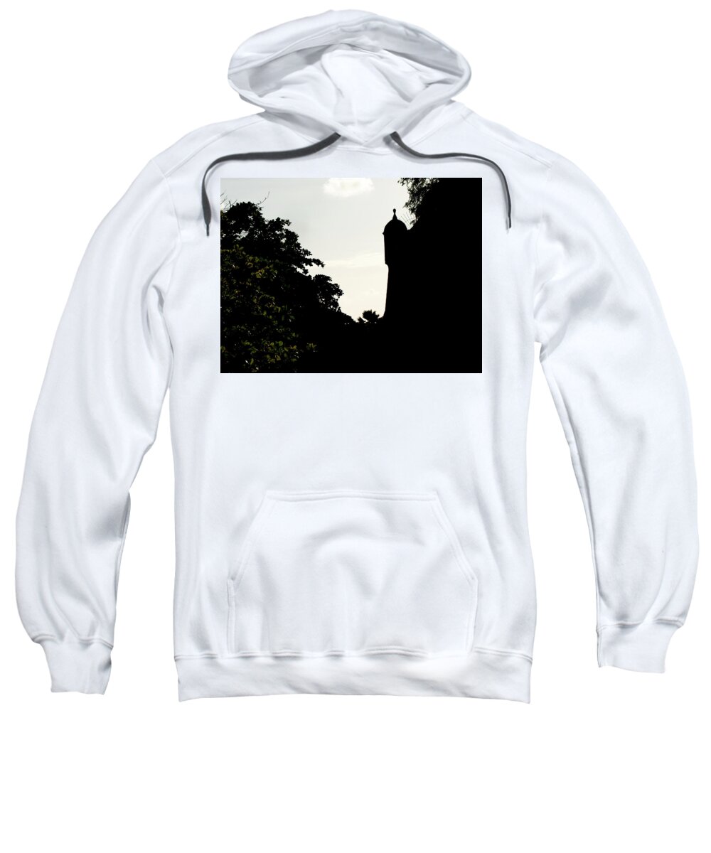 Puerto Rico Sweatshirt featuring the photograph PR El Morro Silhouette by Flinn Hackett