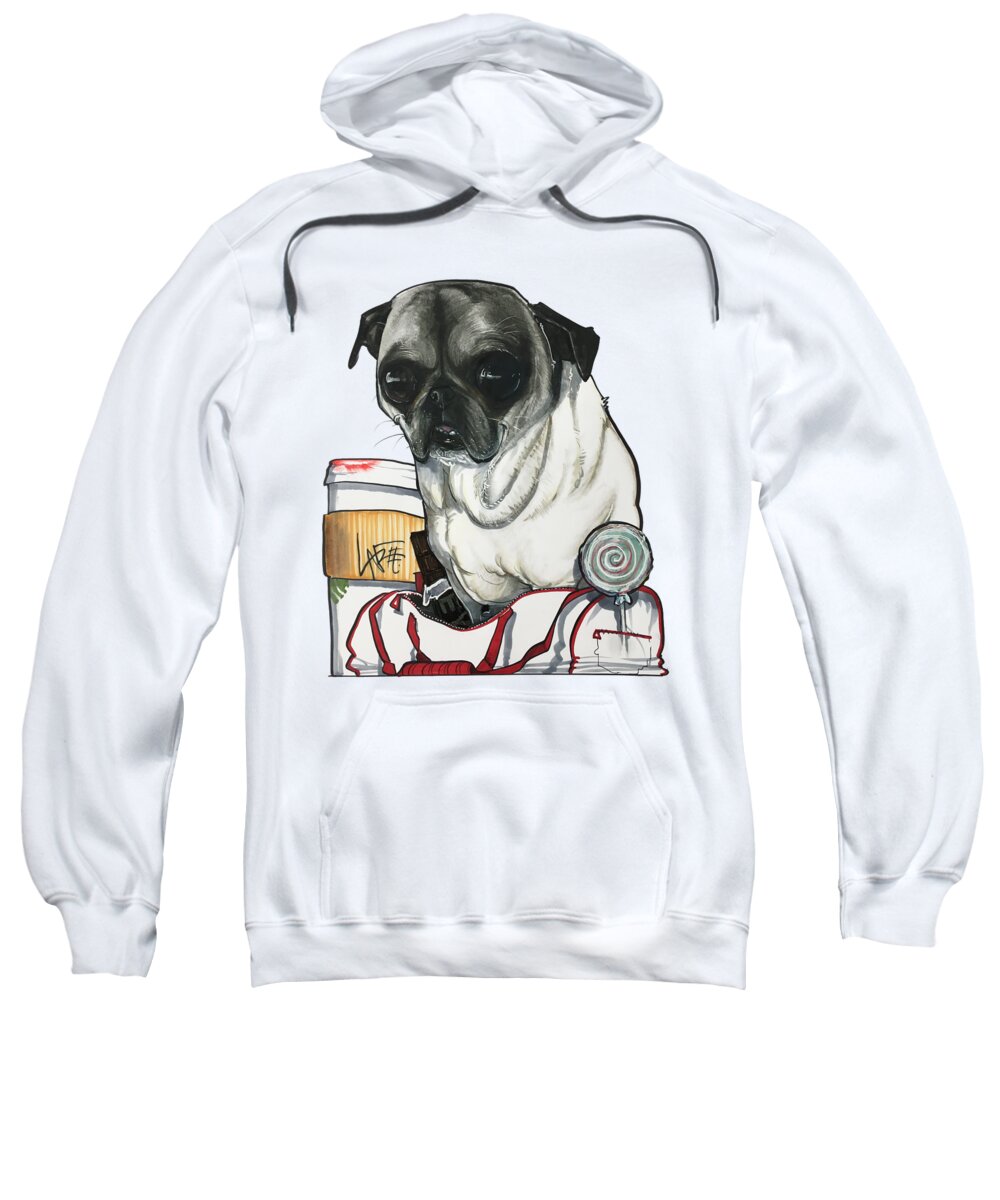 Quesenberry Sweatshirt featuring the drawing Quesenberry 18-1011 by John LaFree