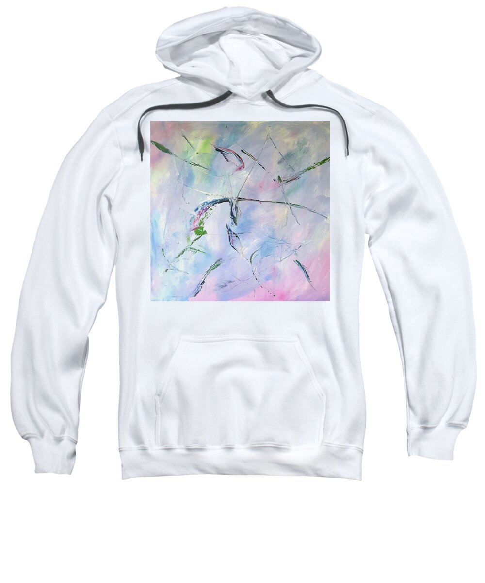 Painting Sweatshirt featuring the painting Refrain by Dick Richards