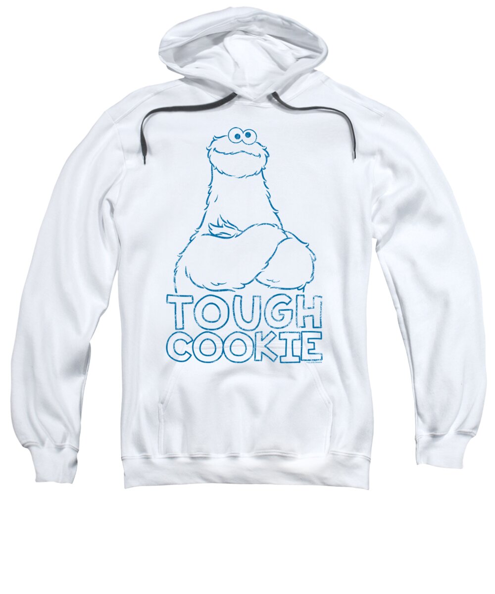 Winter Lion Sweatshirt featuring the digital art Sesame Street Show Tough Cookie by Savannah Ivarsson
