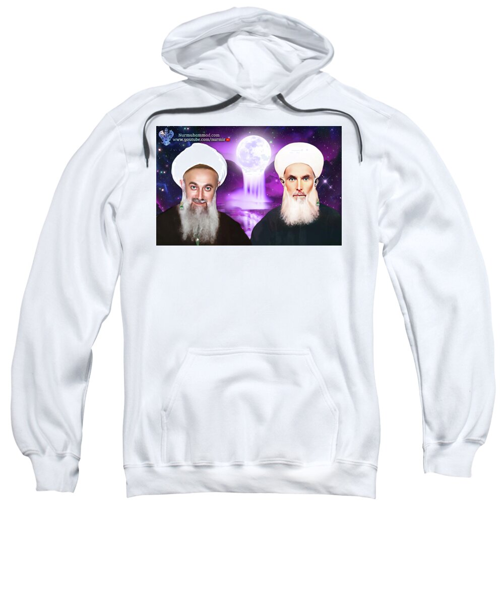 Sufi Meditation Center Sweatshirt featuring the digital art Shaykh and Disciple Eternal by Sufi Meditation Center