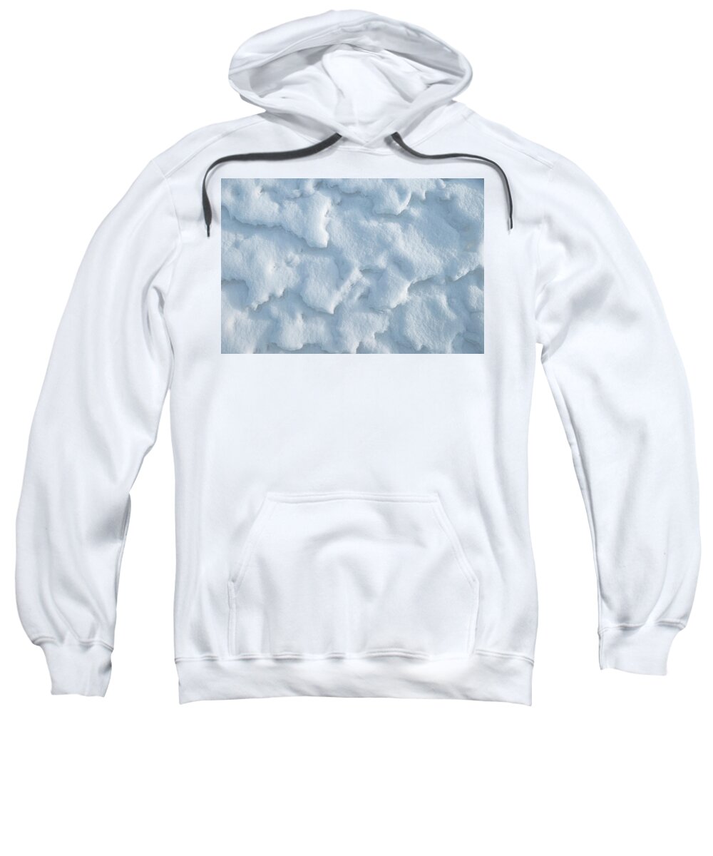 Snow Sweatshirt featuring the photograph Snow Texture Abstract by Karen Rispin