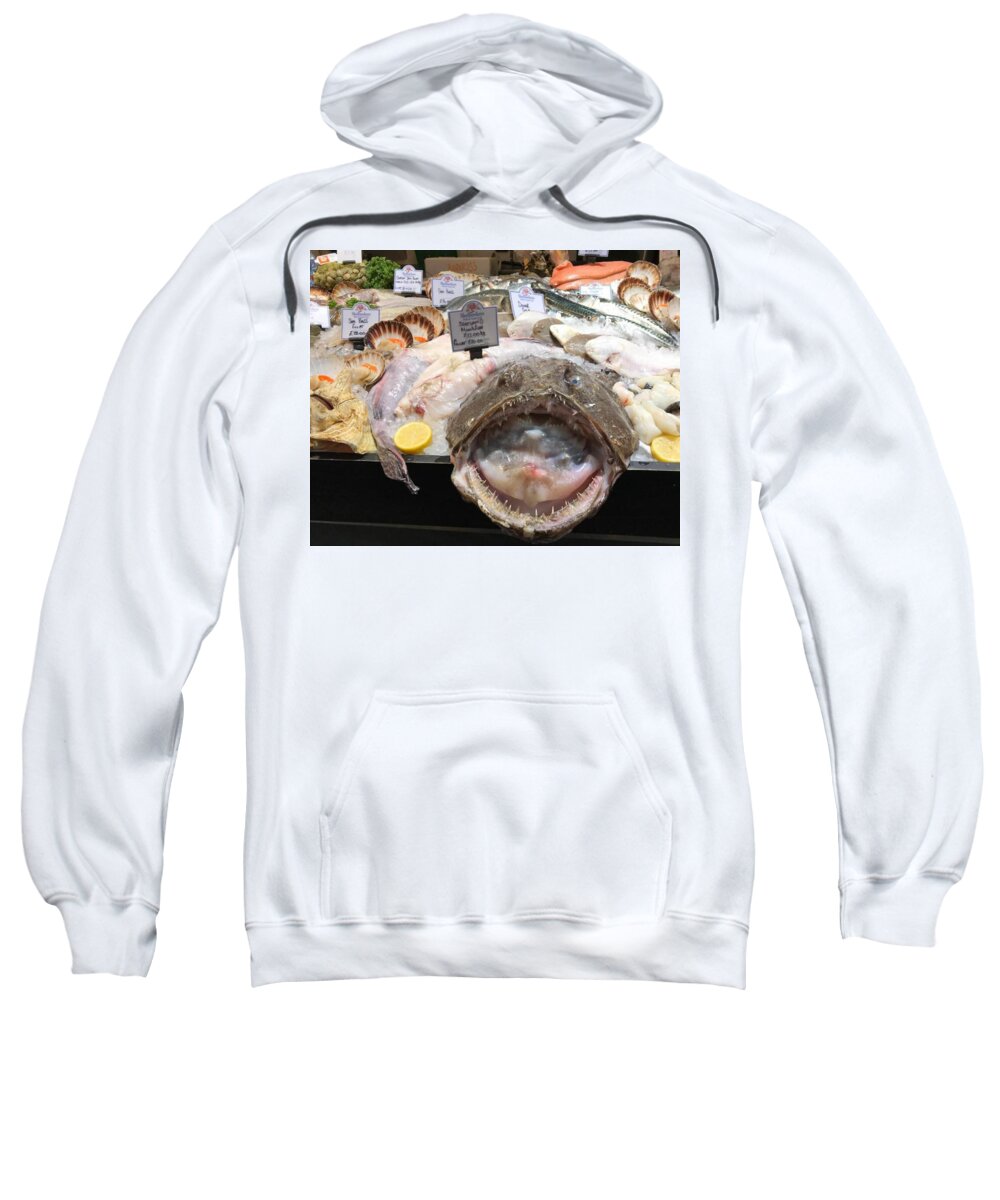 Fish Sweatshirt featuring the photograph So Fresh It Will Bite You by Lee Darnell