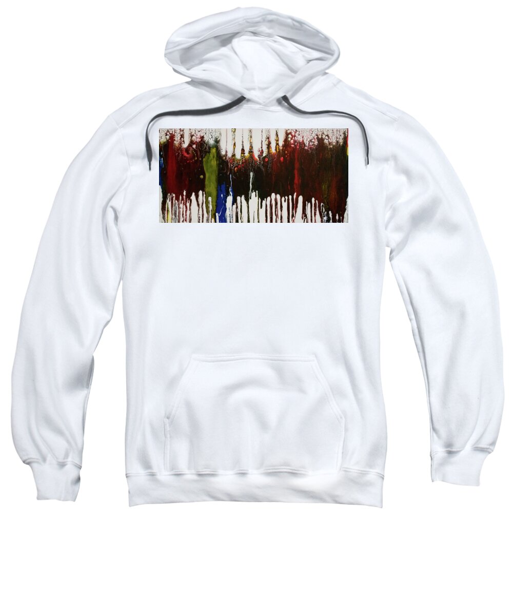 Pour Sweatshirt featuring the mixed media Spirited by Aimee Bruno