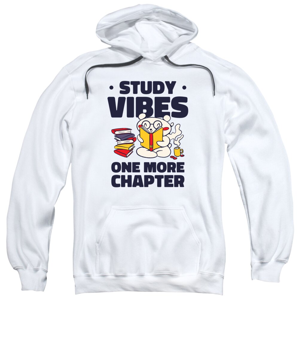Studying Sweatshirt featuring the digital art Studying Student Learning Bear Lover Bookworm Bear by Toms Tee Store