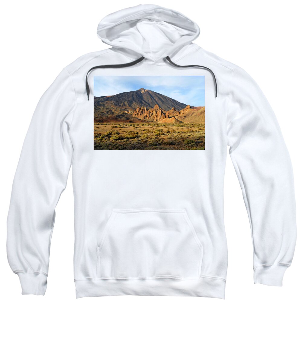 Big Sweatshirt featuring the photograph Teide volcano in Tenerife, Canary Island, Spain by Severija Kirilovaite