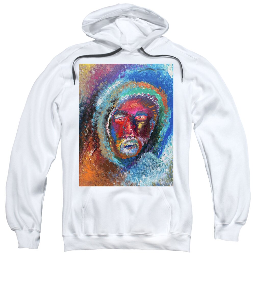 Impressionism Sweatshirt featuring the painting The Elder by Jeff Malderez