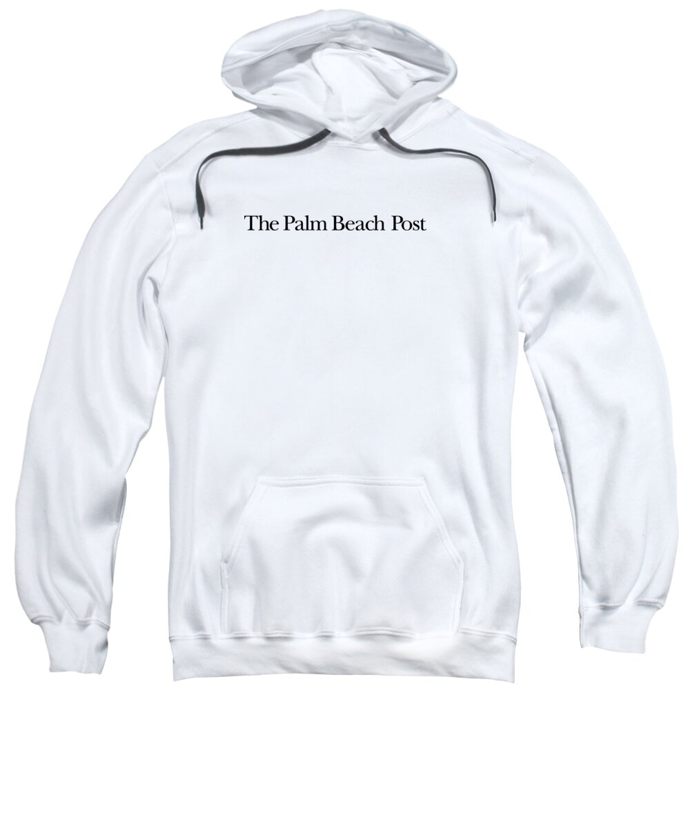 West Palm Beach Sweatshirt featuring the digital art The Palm Beach Post Black Logo by Gannett Co