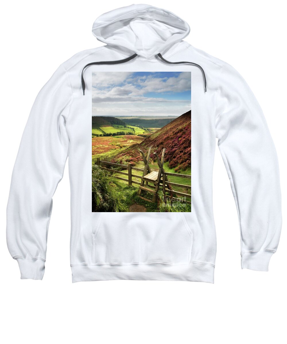 2011 Sweatshirt featuring the photograph The Path to Low Horcum by Richard Burdon