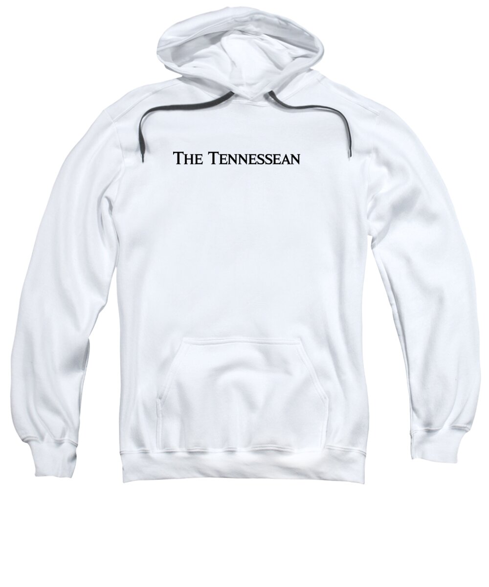 Nashville Sweatshirt featuring the digital art The Tennessean Black Logo by Gannett Co