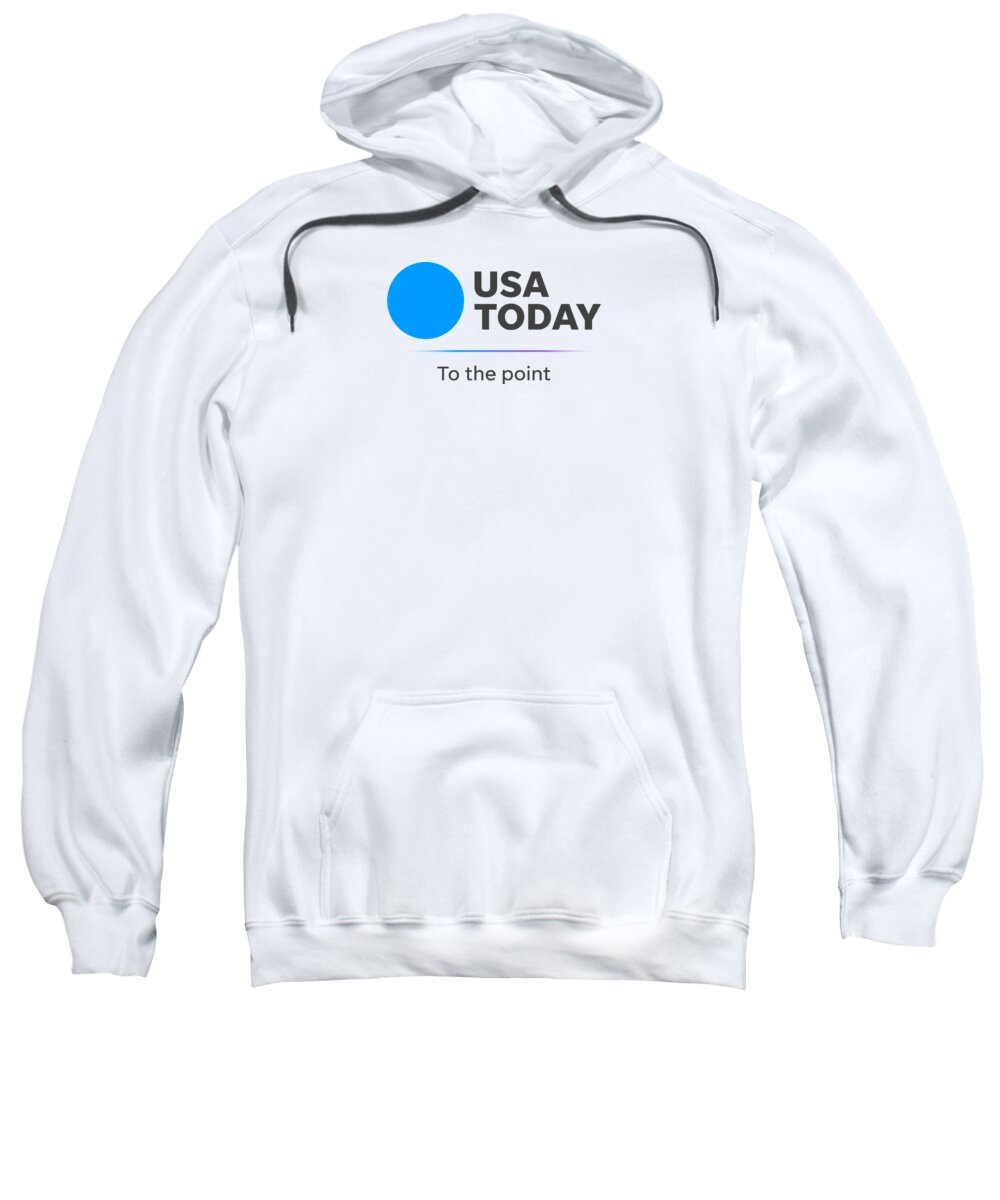Usa Today Sweatshirt featuring the digital art USA TODAY To the Point Logo by Gannett