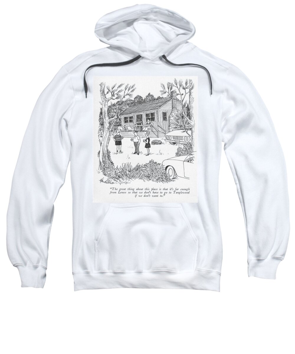 We To Go To Tanglewood Adult Pull-Over Hoodie by JB - Conde Nast