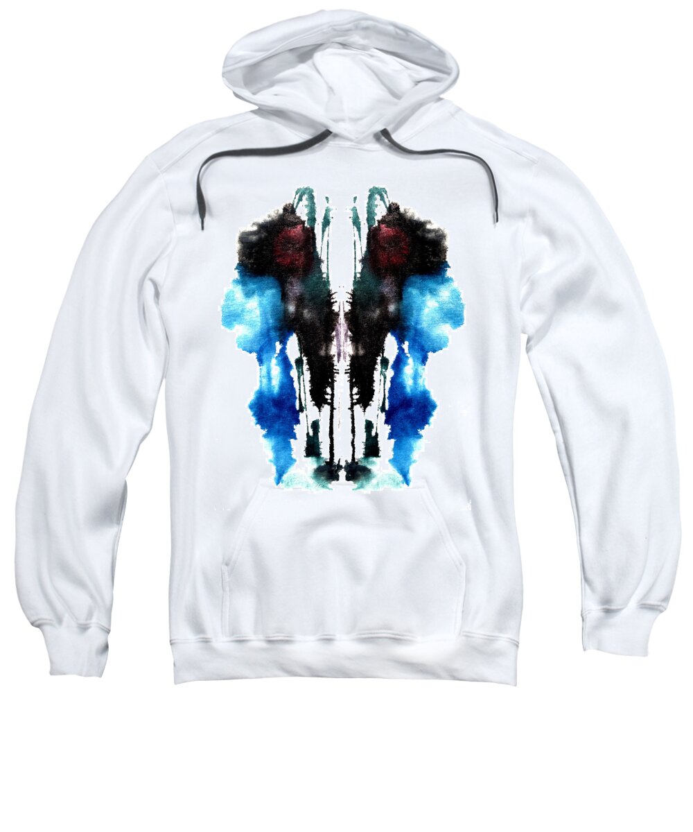 Abstract Sweatshirt featuring the painting Weeping waterfall by Stephenie Zagorski