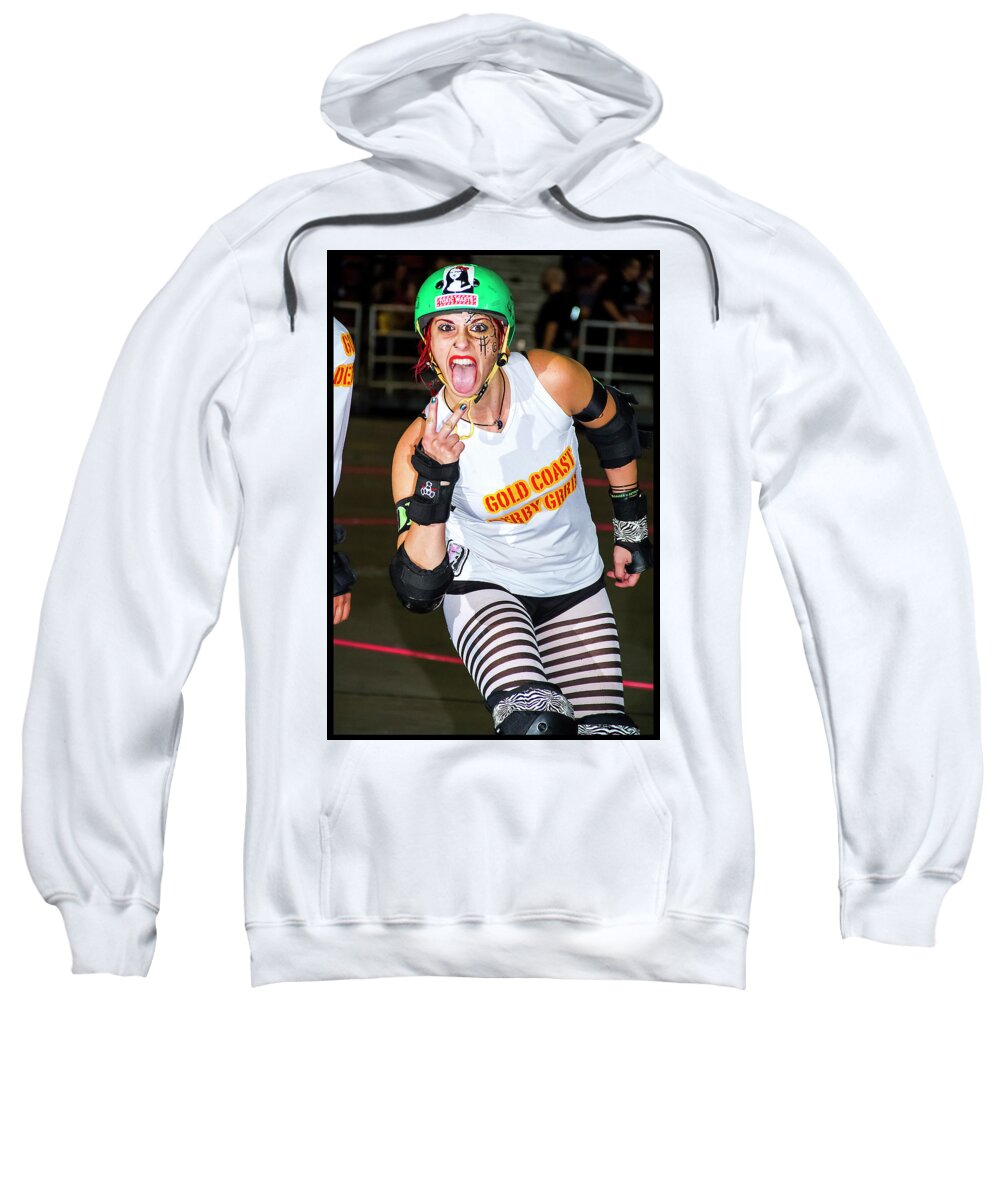 Roller Derby Sweatshirt featuring the photograph Women Who Fly #3 by Christopher W Weeks