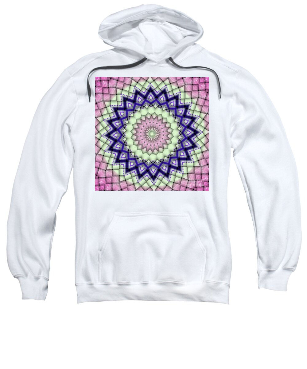  Sweatshirt featuring the digital art Woven Treat by Designs By L