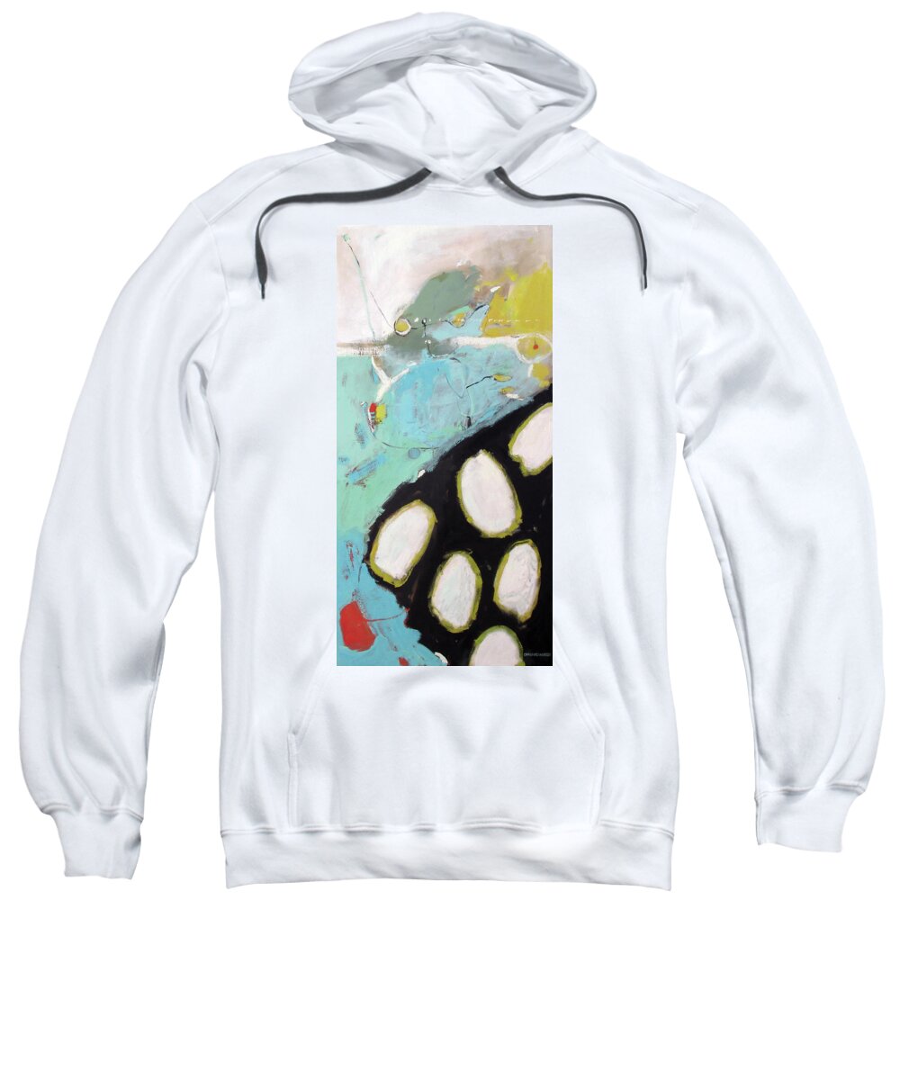 Yellow Bellied Cuckoo Sweatshirt featuring the painting Yellow Bellied Cuckoo by Chris Gholson