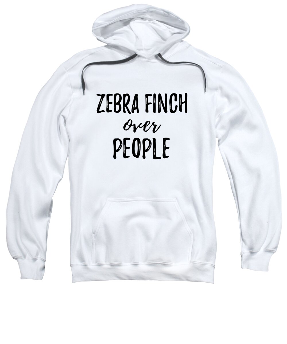 Zebra Finch Sweatshirt featuring the digital art Zebra Finch Over People by Jeff Creation