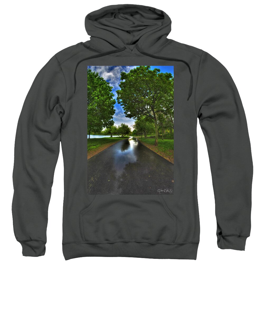 Hoyt Lake Sweatshirt featuring the photograph 002 After the Rain at Hoyt Lake by Michael Frank Jr