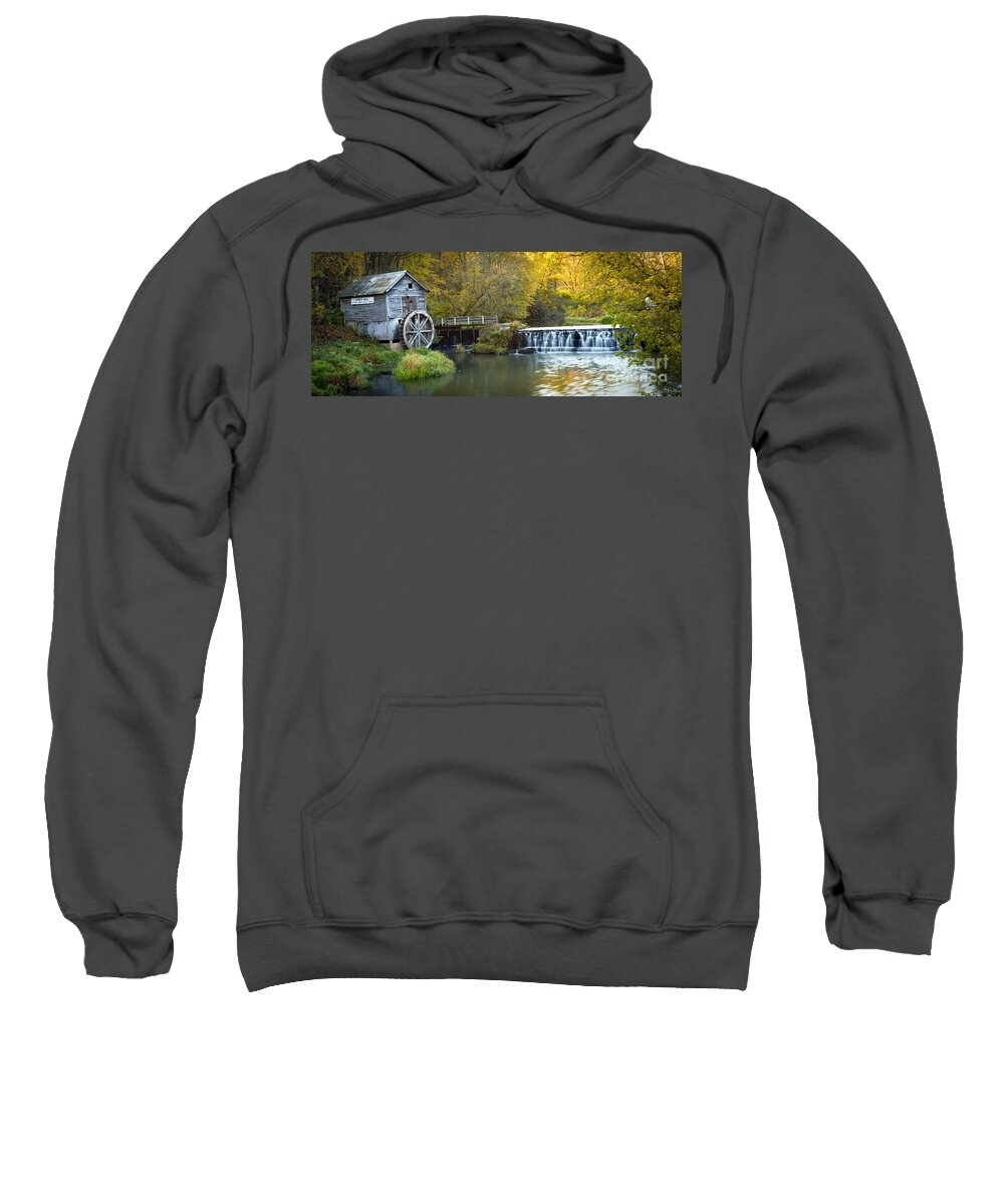 Hyde Sweatshirt featuring the photograph 0291 Hyde's Mill Wisconsin by Steve Sturgill