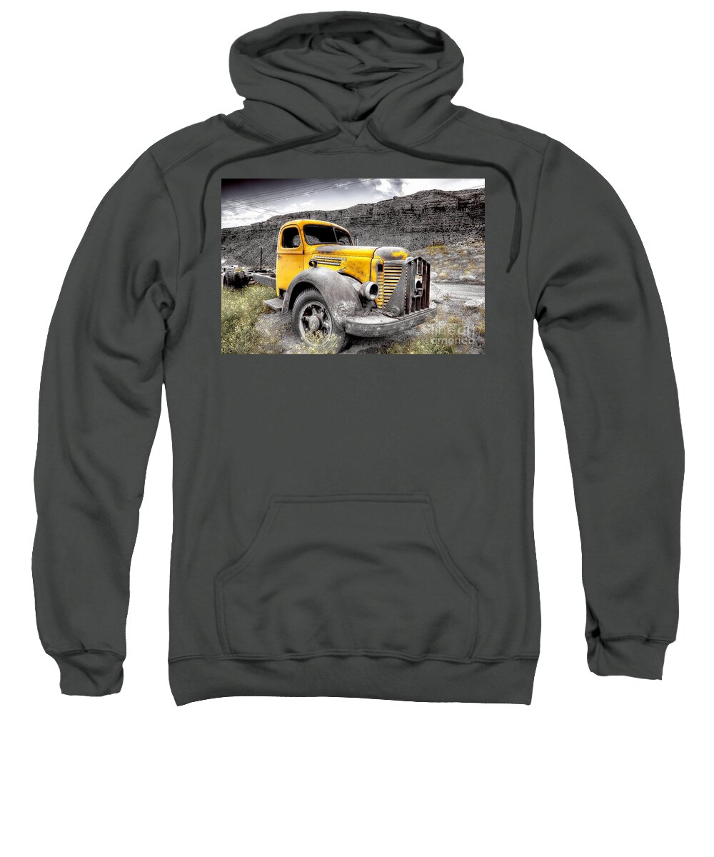 Pick Sweatshirt featuring the photograph 0749 Old Yeller by Steve Sturgill