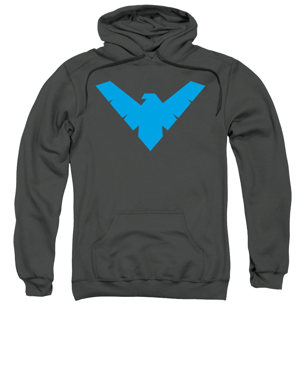  Sweatshirt featuring the digital art Batman - Nightwing Symbol by Brand A