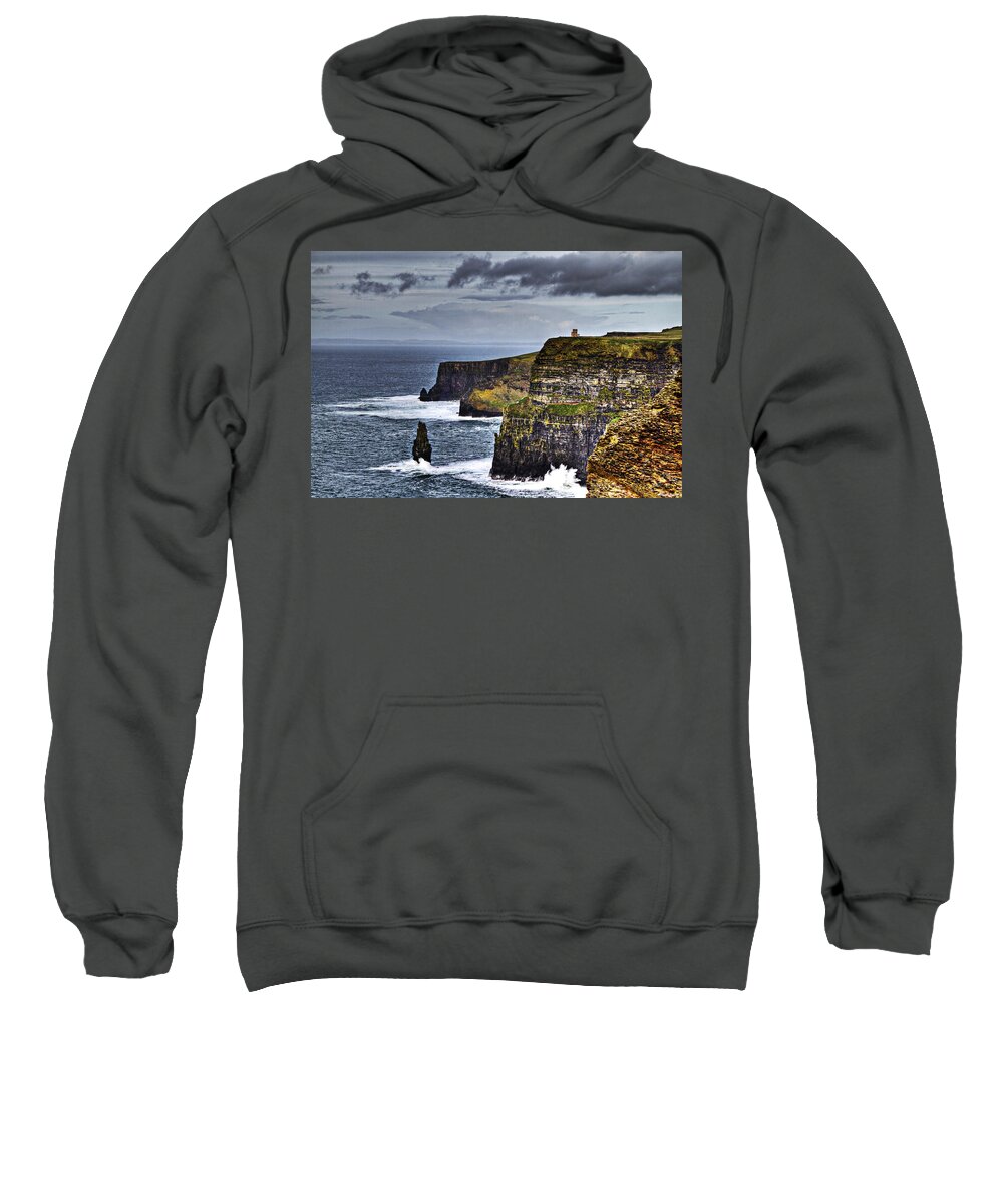 Cliffs Of Moher Sweatshirt featuring the photograph Evermore #1 by Joseph Noonan
