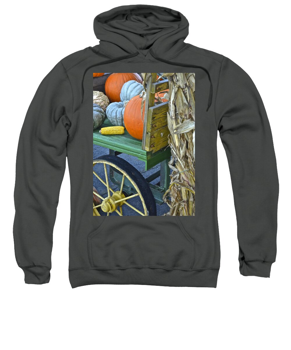 Autumn Sweatshirt featuring the photograph Farmers Market #1 by Frozen in Time Fine Art Photography