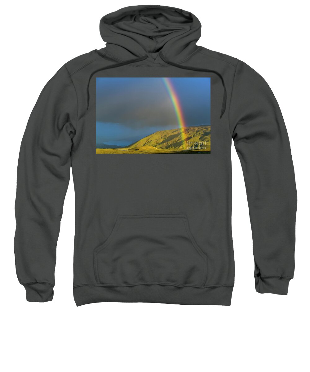 00346029 Sweatshirt featuring the photograph Rainbow Los Glaciares National Park by Yva Momatiuk John Eastcott