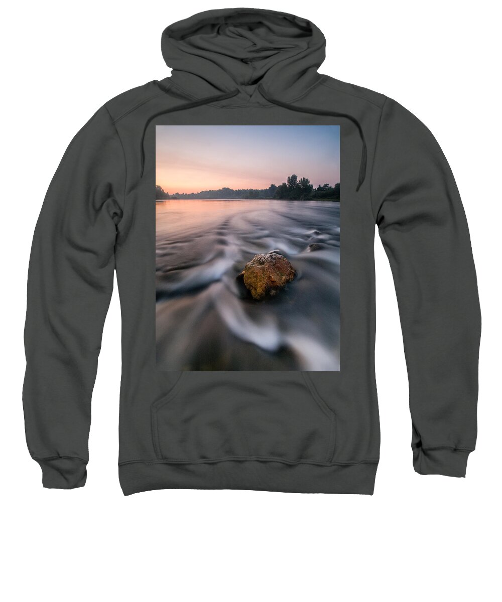 Landscape Sweatshirt featuring the photograph River of dreams #1 by Davorin Mance