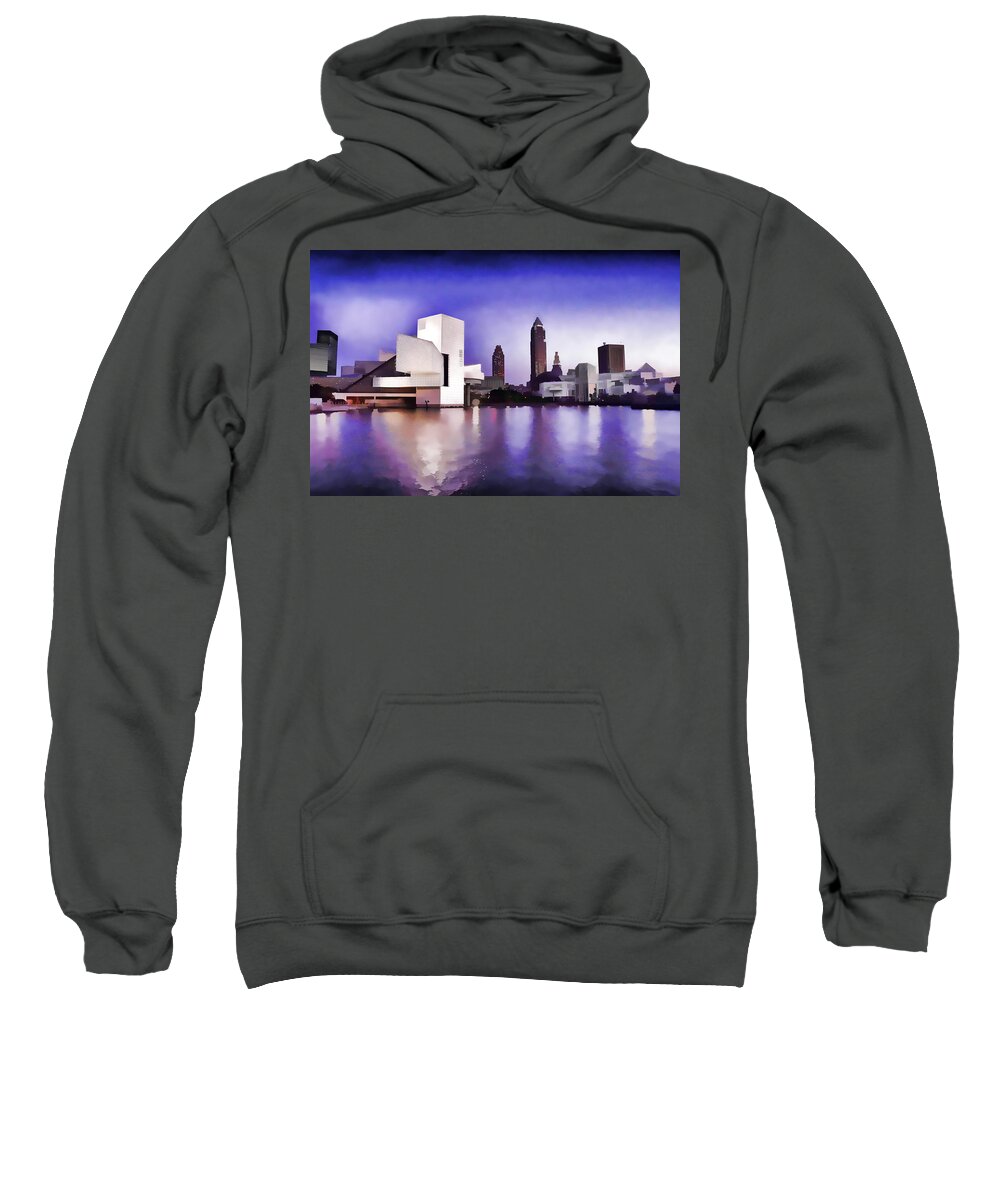 Rock N Roll Sweatshirt featuring the photograph Rock and Roll Hall of Fame - Cleveland Ohio - 3 #1 by Mark Madere