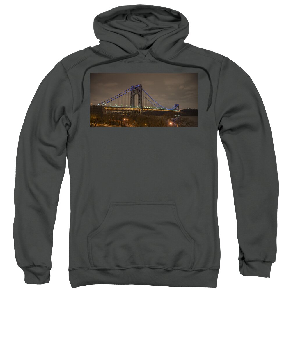 Gwb Sweatshirt featuring the photograph George Washington Bridge #10 by Theodore Jones