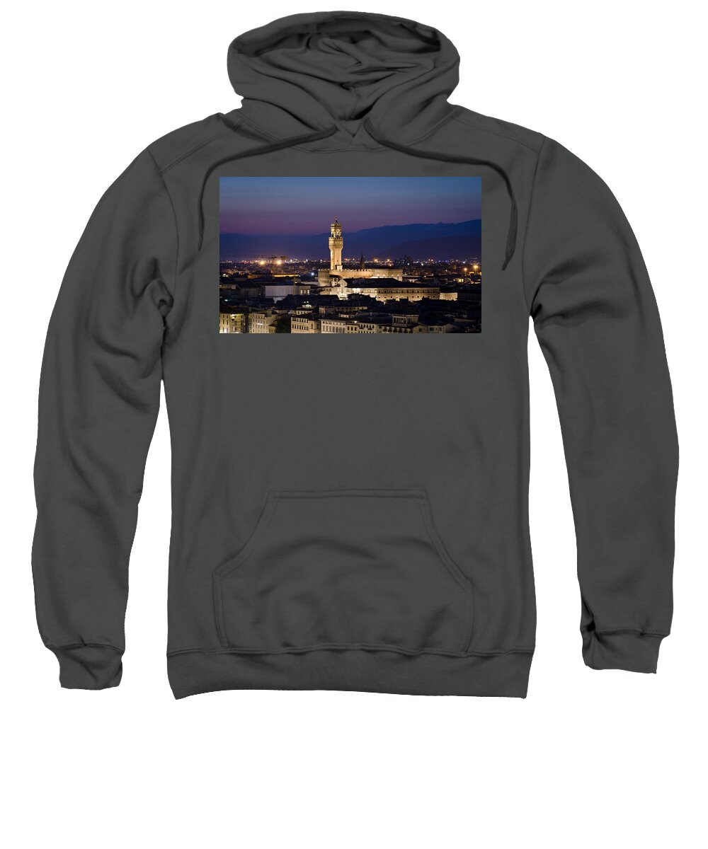 Tourist Sweatshirt featuring the photograph Florence at Sunset #1 by Pablo Lopez