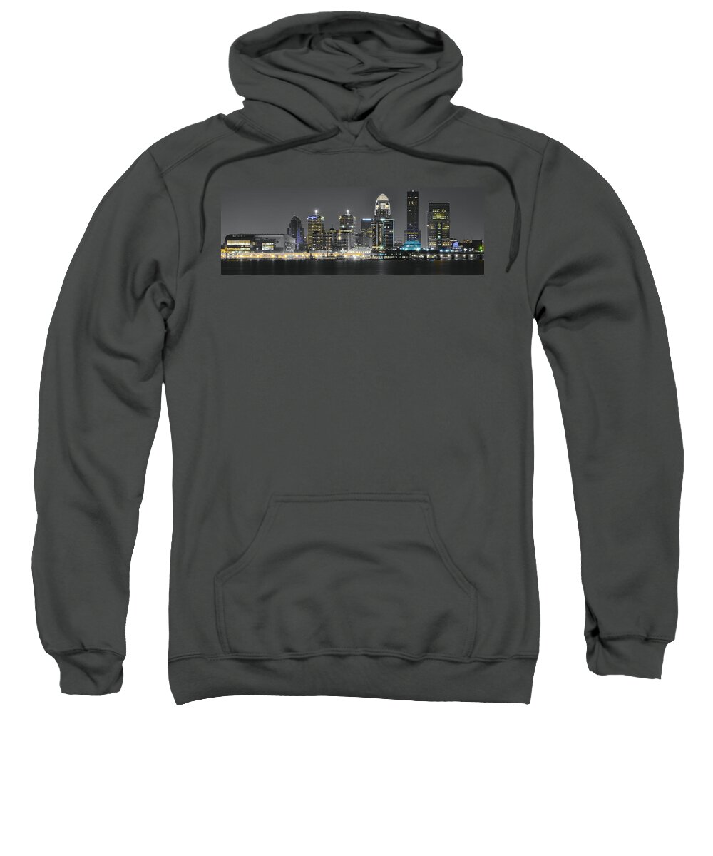 Louisville Sweatshirt featuring the photograph Louisville Lights #1 by Frozen in Time Fine Art Photography