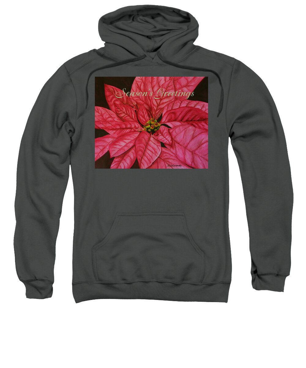 Season Sweatshirt featuring the painting Season's Greetings #1 by Marna Edwards Flavell