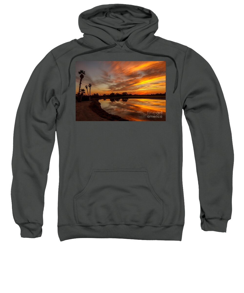 Sunset Sweatshirt featuring the photograph Sunset Reflections #1 by Robert Bales