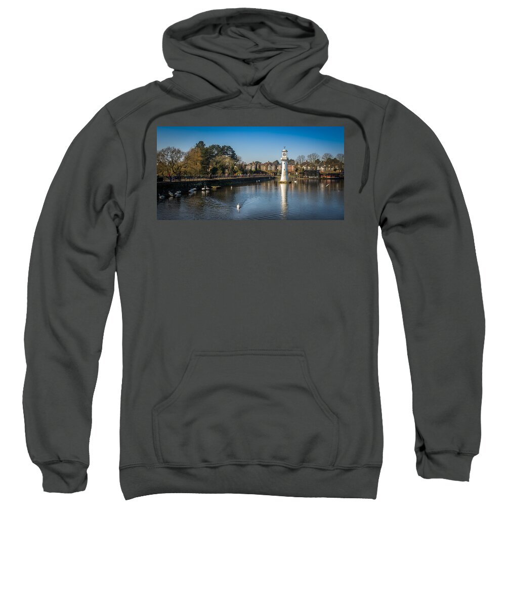 Memorial Sweatshirt featuring the photograph Roath Park Lighthouse #4 by Mark Llewellyn