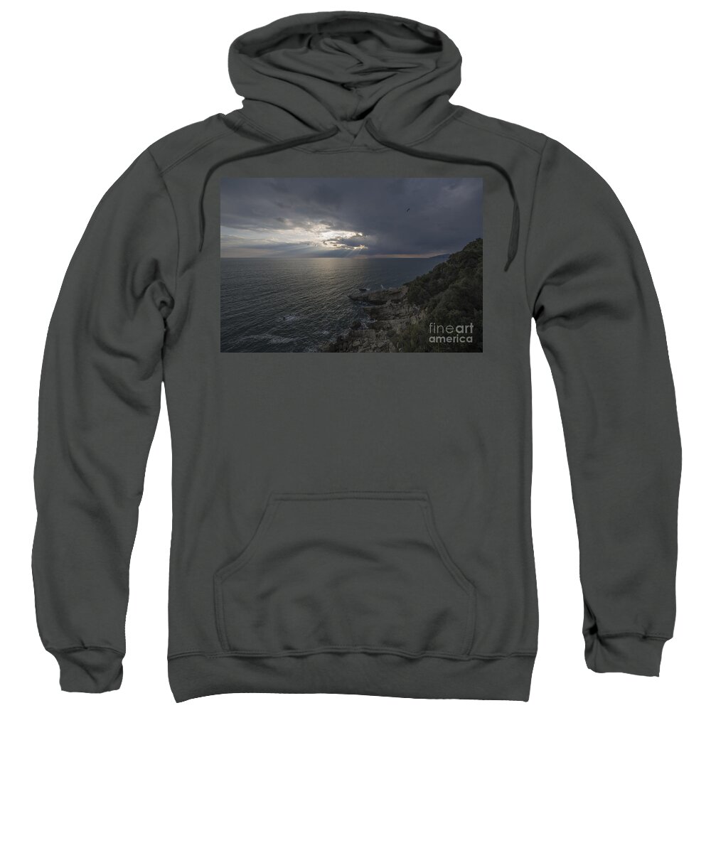 Sindsro Hysterisk Mose Sunlight over the sea Adult Pull-Over Hoodie by Mats Silvan - Pixels