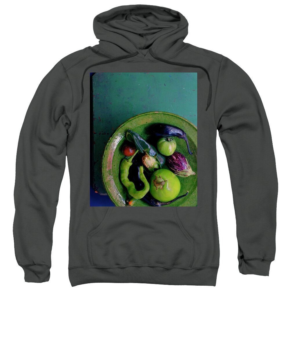 Fruits Sweatshirt featuring the photograph A Plate Of Vegetables by Romulo Yanes