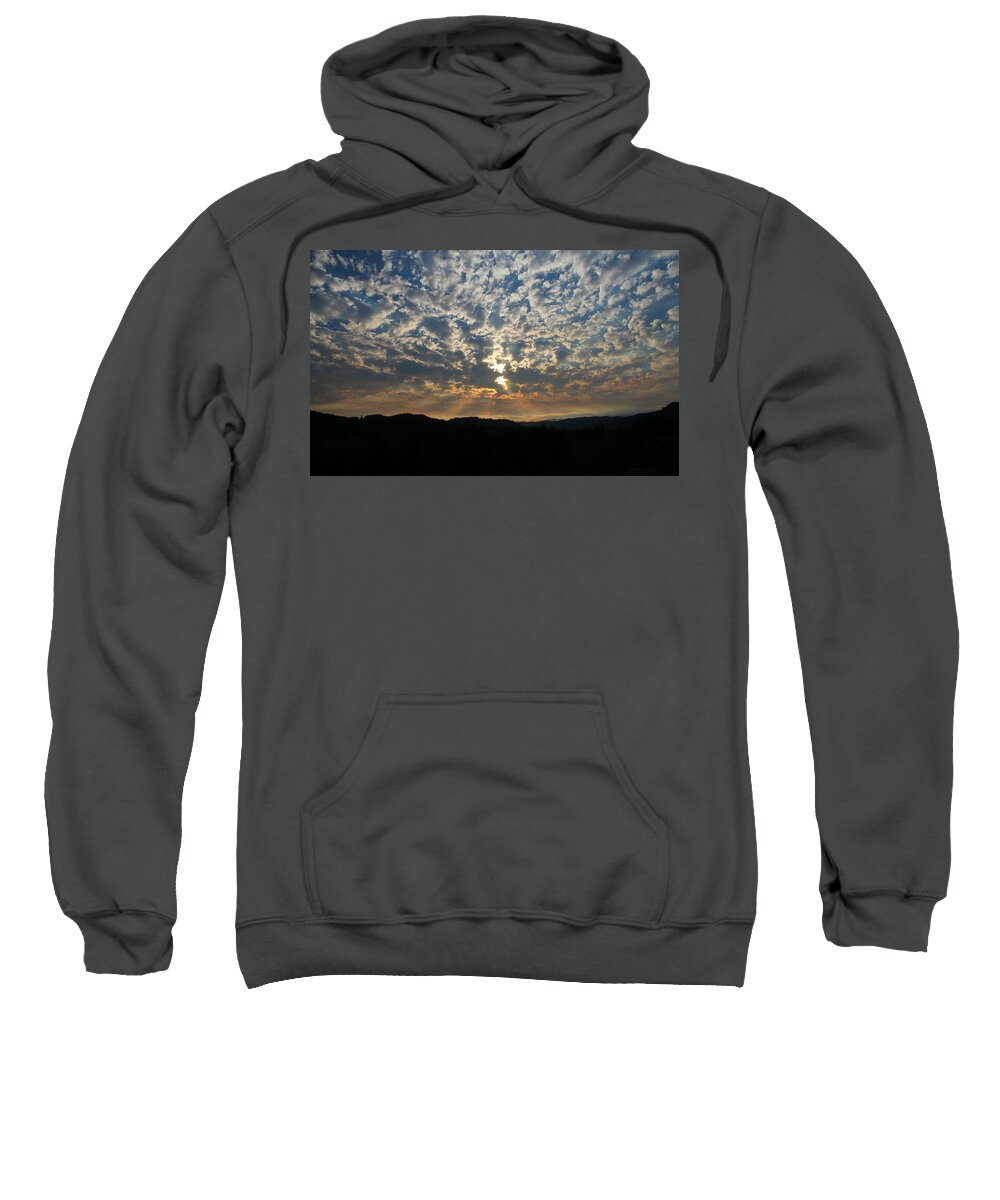 Cloudy Sweatshirt featuring the photograph A Storm Is Coming by KATIE Vigil