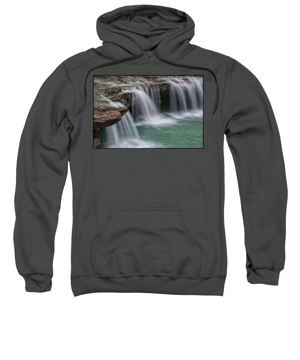 Waterfall Sweatshirt featuring the photograph Abraham Falls 2 by Erika Fawcett