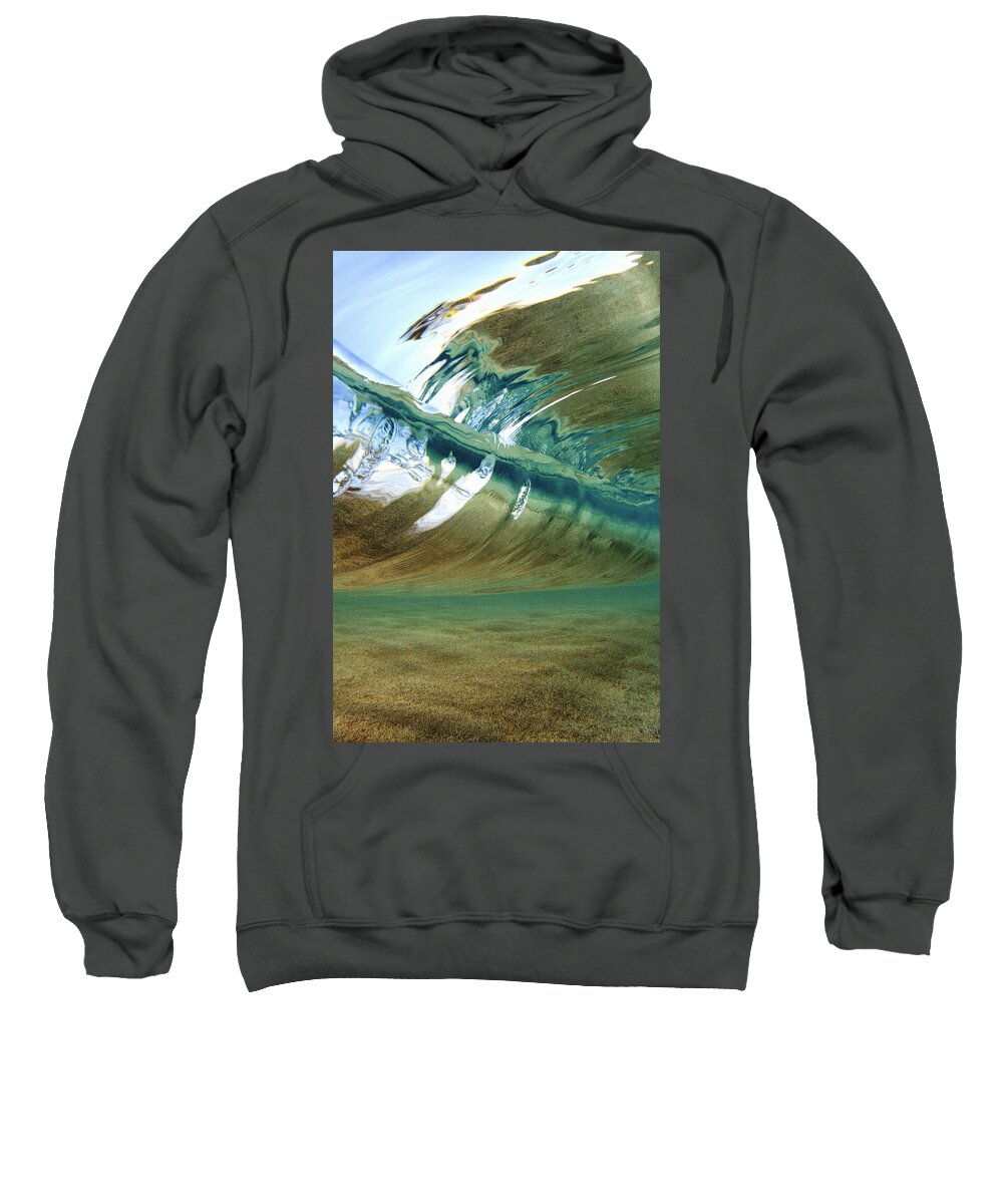 Abstract Sweatshirt featuring the photograph Abstract Underwater 2 by Vince Cavataio - Printscapes