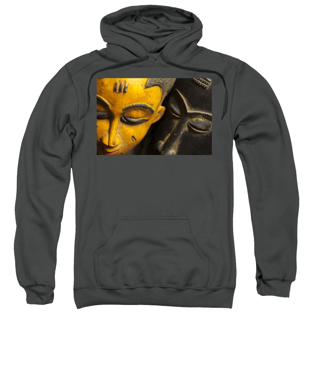 Abstract Sweatshirt featuring the photograph African Masks by Raul Rodriguez