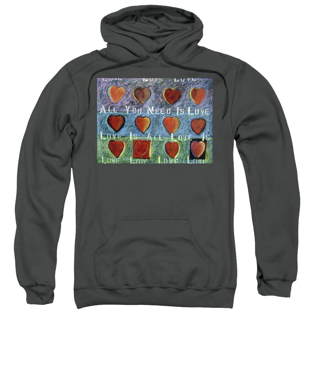 All Sweatshirt featuring the painting All You Need Is Love by Gerry High
