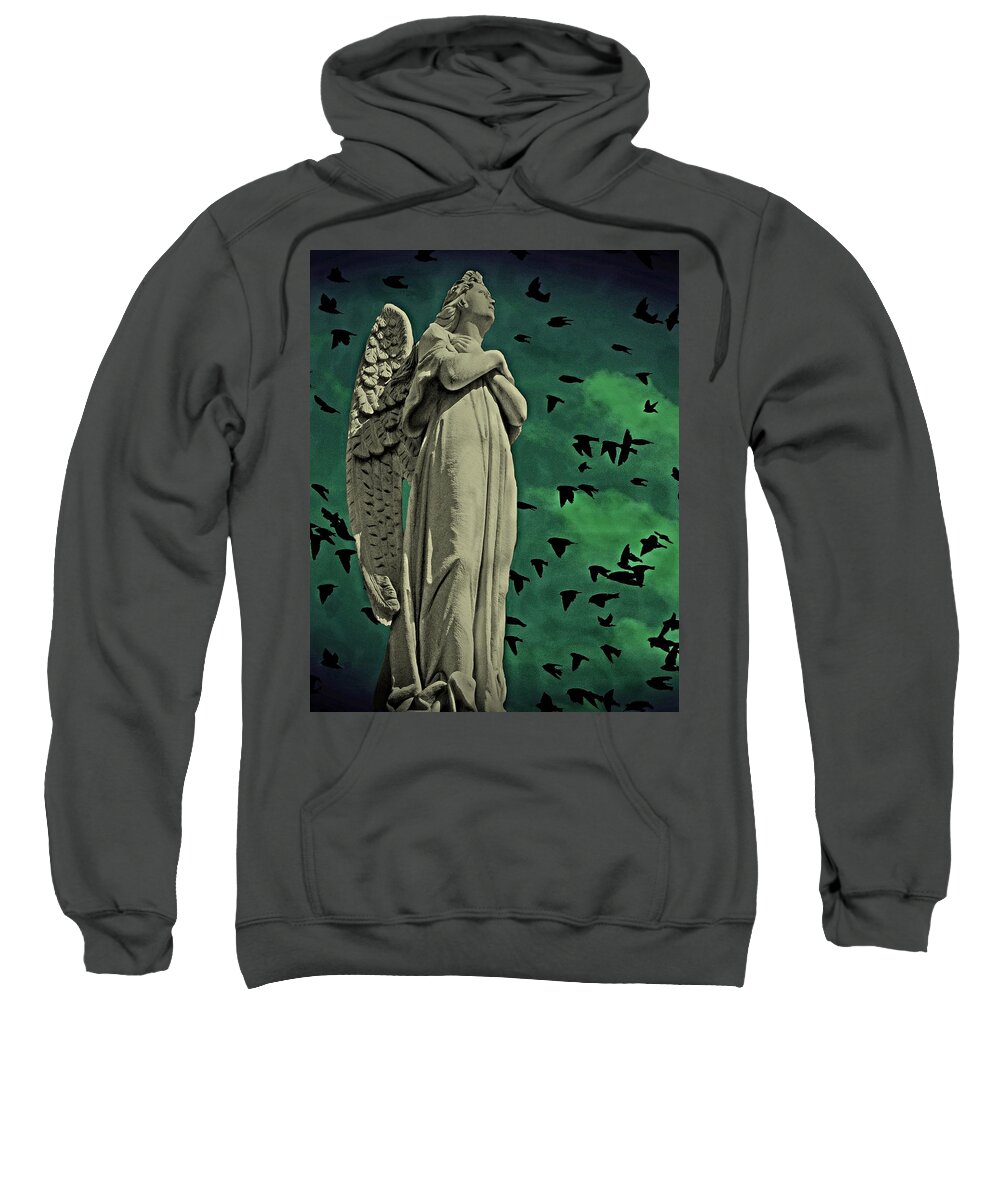 Angel Sweatshirt featuring the photograph Angel of Stone by David Dehner