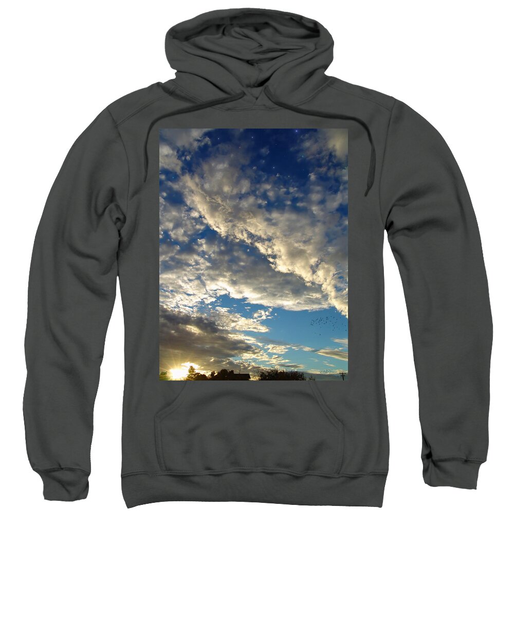 Sunset Sweatshirt featuring the photograph As Evening Sets In by Glenn McCarthy Art and Photography
