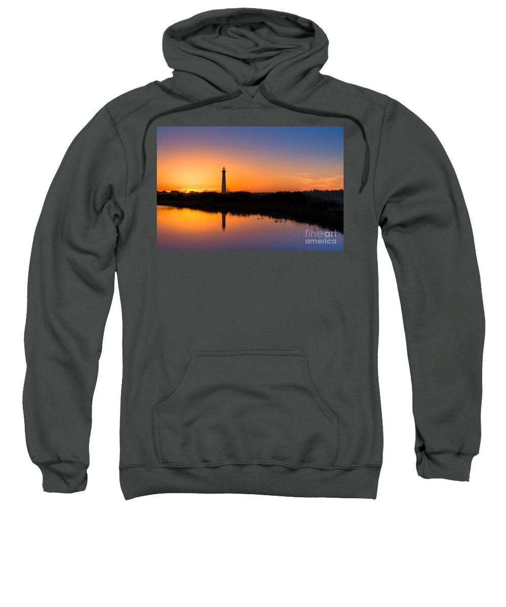 Landscape Sweatshirt featuring the photograph As The Sun Sets and The Water Reflects by Michael Ver Sprill