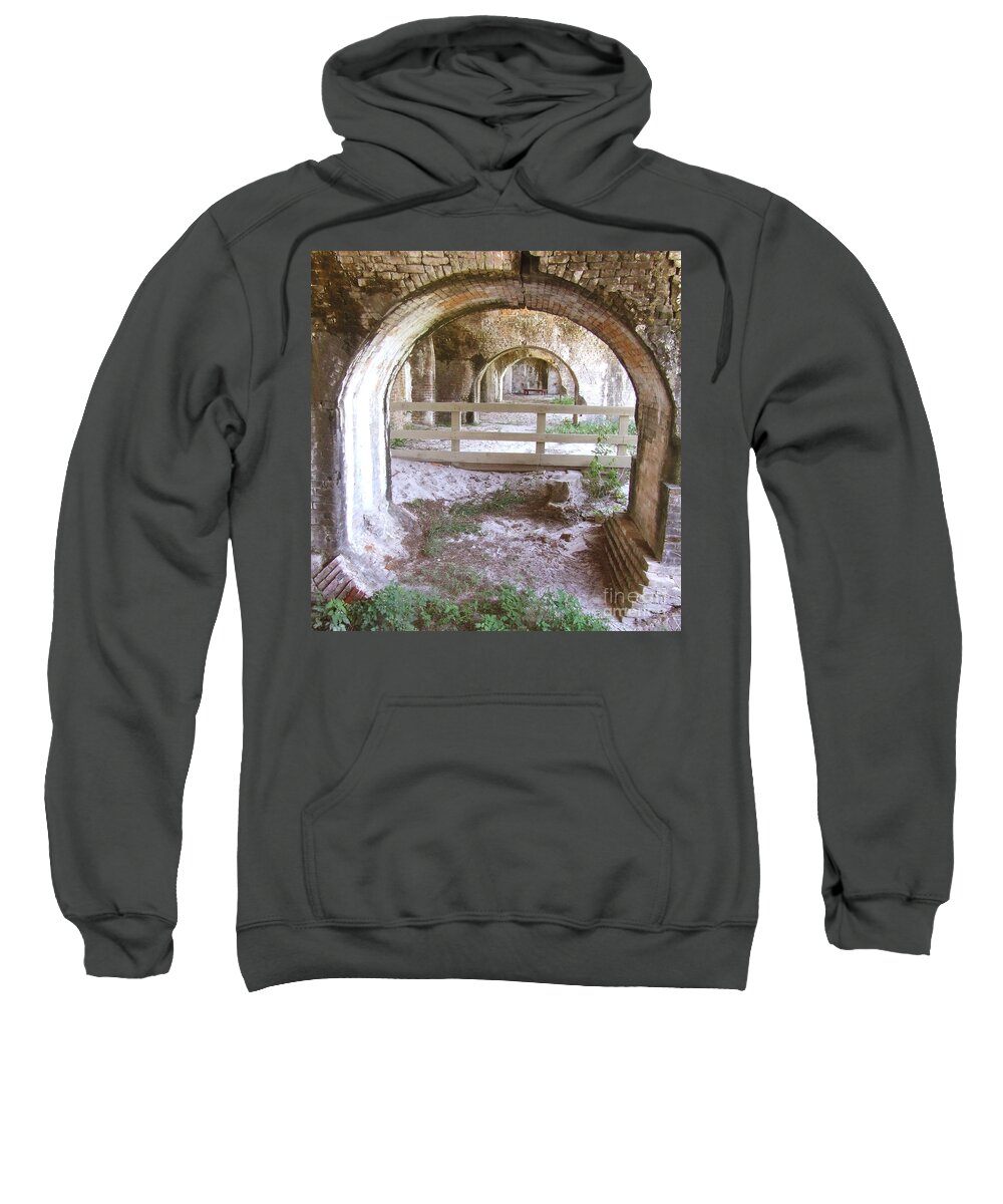 Tunnel Sweatshirt featuring the photograph Away by Andrea Anderegg